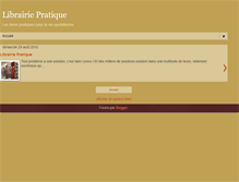 Tablet Screenshot of librairiepratique.blogspot.com