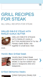 Mobile Screenshot of grillrecipesforsteak.blogspot.com