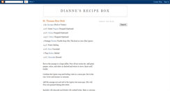 Desktop Screenshot of diannesrecipeblog-printablerecipes.blogspot.com