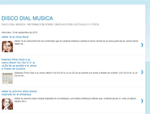 Tablet Screenshot of discodialmusica.blogspot.com