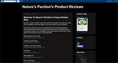 Desktop Screenshot of naturespavilionreviews.blogspot.com