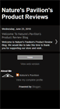 Mobile Screenshot of naturespavilionreviews.blogspot.com