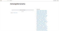 Desktop Screenshot of menangiskeranamu.blogspot.com