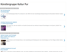 Tablet Screenshot of kuenstlergruppe-kultur-pur.blogspot.com