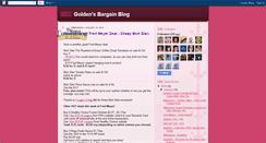 Desktop Screenshot of goldensbargainblog.blogspot.com