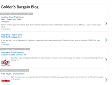 Tablet Screenshot of goldensbargainblog.blogspot.com