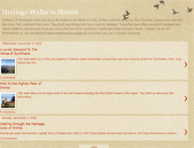 Tablet Screenshot of heritagewalksinshimla.blogspot.com