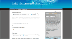 Desktop Screenshot of livinglifemakingchoices.blogspot.com