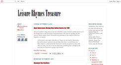 Desktop Screenshot of leisurerhymestreasure.blogspot.com