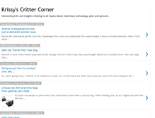 Tablet Screenshot of krissyscrittercorner.blogspot.com