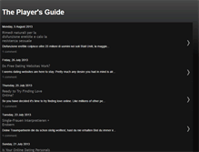 Tablet Screenshot of playerguidedating.blogspot.com