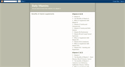 Desktop Screenshot of daily-vitamins.blogspot.com