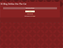 Tablet Screenshot of elblogdeblazittathecat.blogspot.com