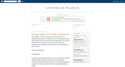 Desktop Screenshot of lowongan-pilihan.blogspot.com