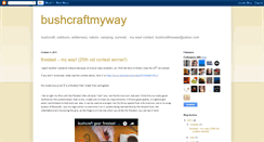 Desktop Screenshot of bushcraftmyway.blogspot.com