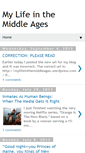 Mobile Screenshot of mylifeinthemiddleages.blogspot.com
