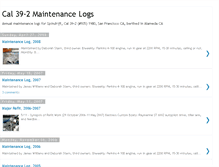 Tablet Screenshot of cal-39-2-maintenance-logs.blogspot.com