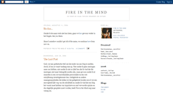 Desktop Screenshot of fire-in-the-mind.blogspot.com
