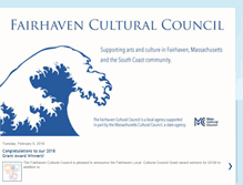 Tablet Screenshot of fairhavenculturalcouncil.blogspot.com