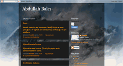 Desktop Screenshot of abdullahbalci.blogspot.com