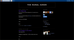 Desktop Screenshot of iamtheruraljuror.blogspot.com