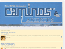 Tablet Screenshot of caminosabiertos2011.blogspot.com