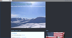 Desktop Screenshot of mikesweatherworld.blogspot.com