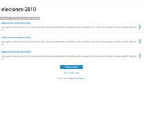 Tablet Screenshot of eleciones-2010.blogspot.com