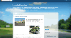 Desktop Screenshot of lincoln-crossing.blogspot.com