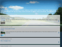 Tablet Screenshot of lincoln-crossing.blogspot.com