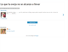 Tablet Screenshot of loquelaovejanosealcanzoallevar.blogspot.com