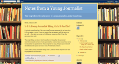Desktop Screenshot of notesfromayoungjournalist.blogspot.com
