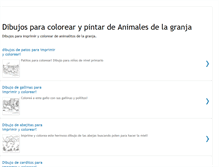 Tablet Screenshot of dibujosparacoloreardeanimales.blogspot.com