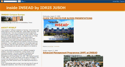 Desktop Screenshot of insideinsead.blogspot.com