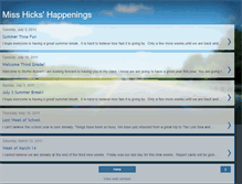 Tablet Screenshot of misshickshappenings.blogspot.com