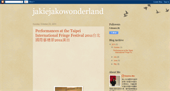 Desktop Screenshot of jackiejakowonderland.blogspot.com