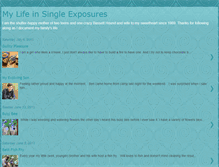 Tablet Screenshot of mylifeinsingleexposures.blogspot.com