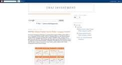 Desktop Screenshot of invest-in-thai.blogspot.com