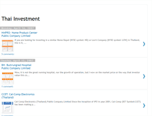 Tablet Screenshot of invest-in-thai.blogspot.com