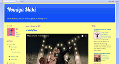 Desktop Screenshot of nomiyamaki.blogspot.com