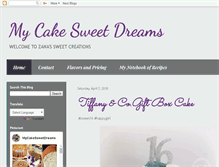 Tablet Screenshot of cakesbyzana.blogspot.com