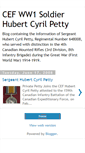 Mobile Screenshot of cefww1soldierhpetty.blogspot.com
