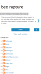 Mobile Screenshot of bee-rapture.blogspot.com