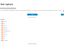 Tablet Screenshot of bee-rapture.blogspot.com