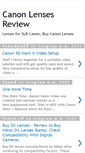Mobile Screenshot of canon-lenses.blogspot.com