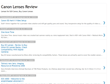 Tablet Screenshot of canon-lenses.blogspot.com