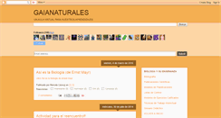 Desktop Screenshot of gaianaturales.blogspot.com