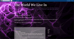 Desktop Screenshot of animals-the-world-we-live-in.blogspot.com