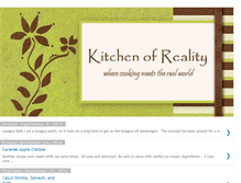 Tablet Screenshot of kitchenofreality.blogspot.com