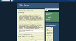 Desktop Screenshot of notasblancas.blogspot.com